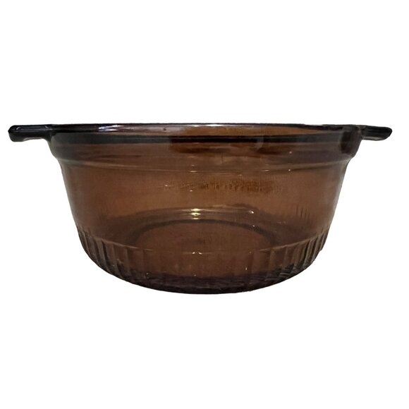 Vintage Anchor Hocking 1 Quart Casserole Baking Dish with Lid and Wicker Woven C - Picture 14 of 16